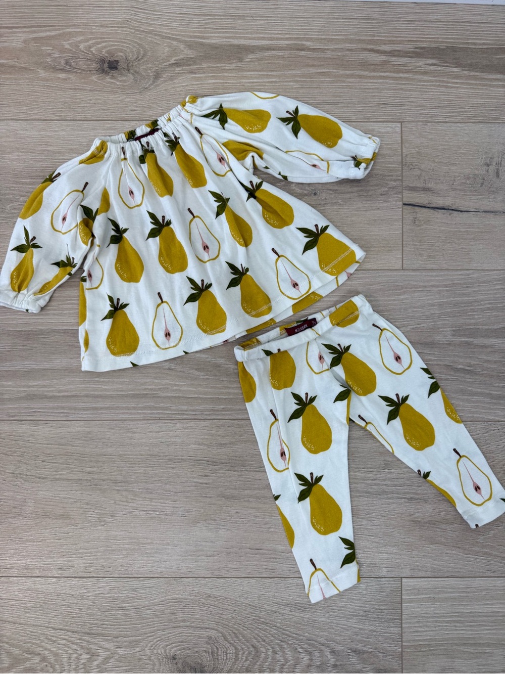 Milkbarn Pear Long Sleeve Two Piece Set
